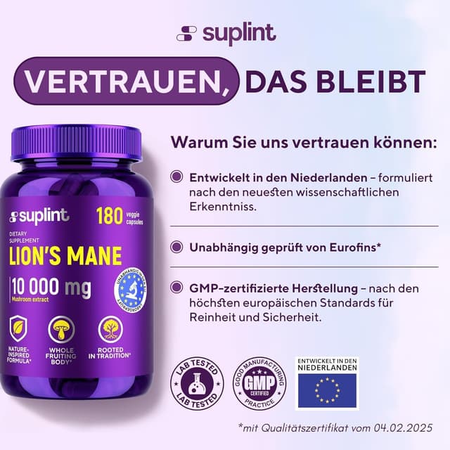 Thumbnail 1 de Lions Mane Kapseln 10.000 mg 10:1