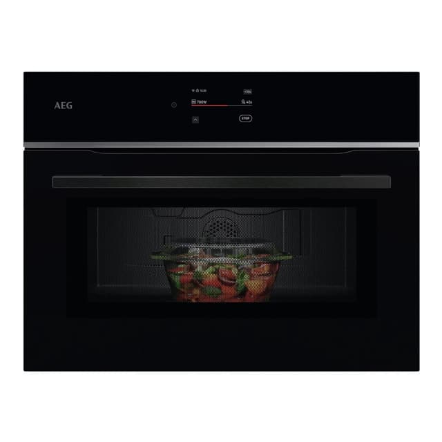 Detalle de AEG TM7NK721B horno multifunción con microondas y 19 funciones (reacondicionado grado B)