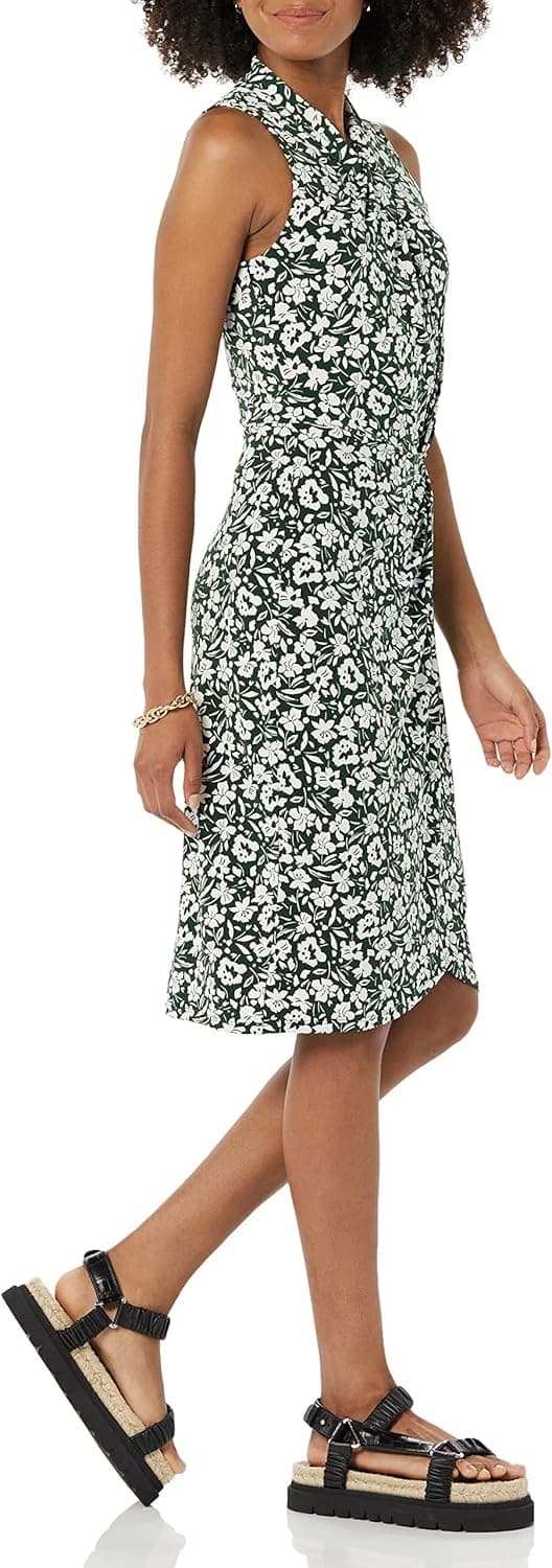 Detalle de Faux wrap dress keyword Twist Neck