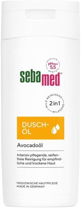 Detalle de Sebamed Huile de douche 200 ml (homme & femme) à l’huile d’avocat, sans savon, pH 5,5