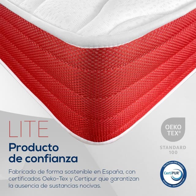 Thumbnail 5 de DUÉRMETE ONLINE Colchón Viscoelástico Lite Reversible 🛏️ 90x190 cm
