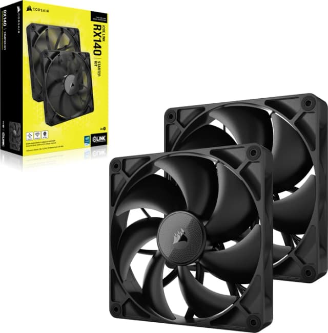 Thumbnail 1 de Corsair iCUE LINK RX140 Dual Fan Kit 120 mm