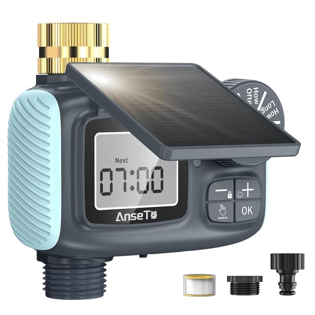 Detalle de AnseTo computer irrigazione solare con USB-C