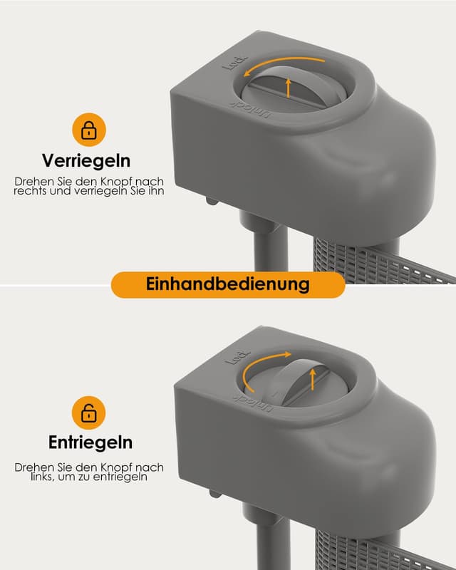 Thumbnail 6 de derimkcoa Ausziehbares Treppenschutzgitter 0–140 cm