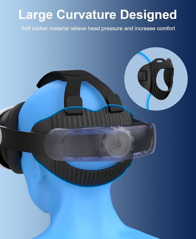 Detalle de VR head strap for Quest 3S 45° hinge