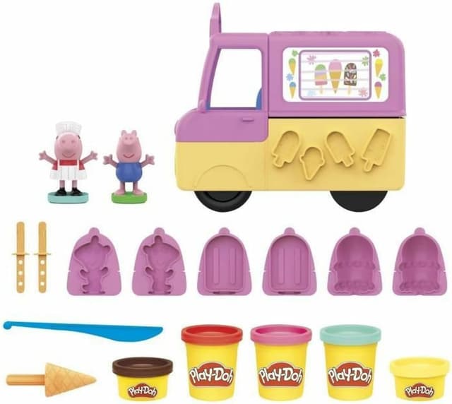 Detalle de Play-Doh Peppa Pig gelato con camioncino 5 vasetti
