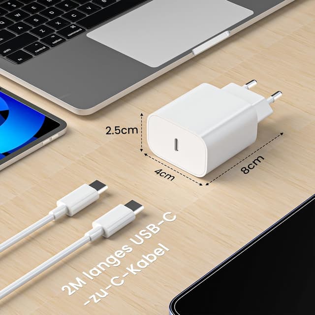 Thumbnail 4 de Caricabatterie PD 20W con cavo USB C 2m per iPhone e iPad