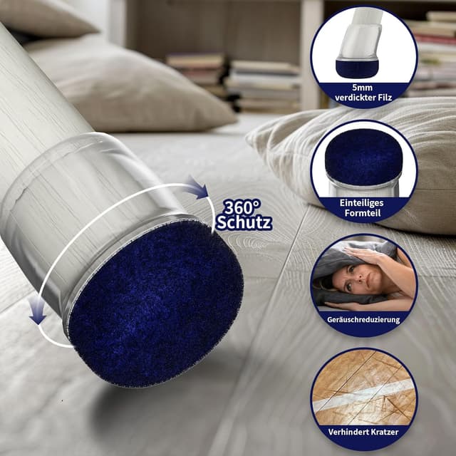 Thumbnail 2 de MAYZOLOP 16 Stk Stuhlbeinkappen 29-33mm