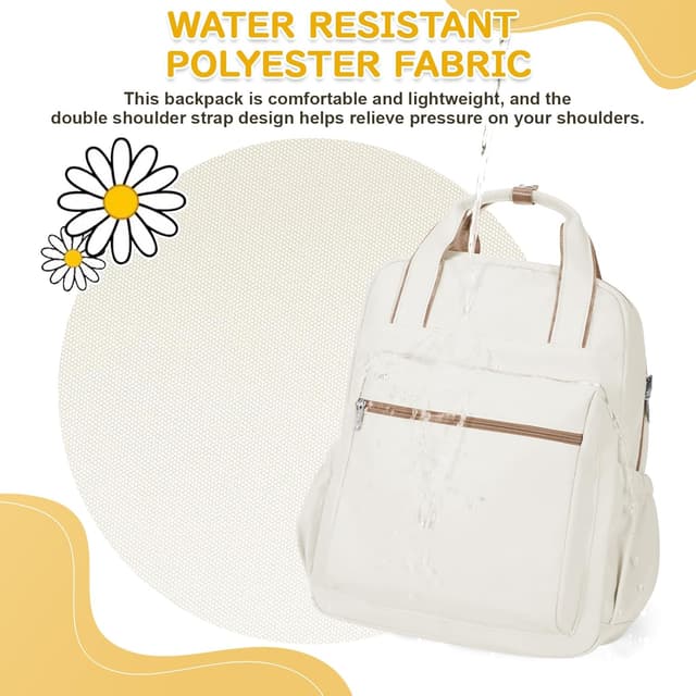 Detalle de HYC00 HYC00 School Backpack Women – Lightweight 17L Laptop Rucksack for Secondary School & Day Trips