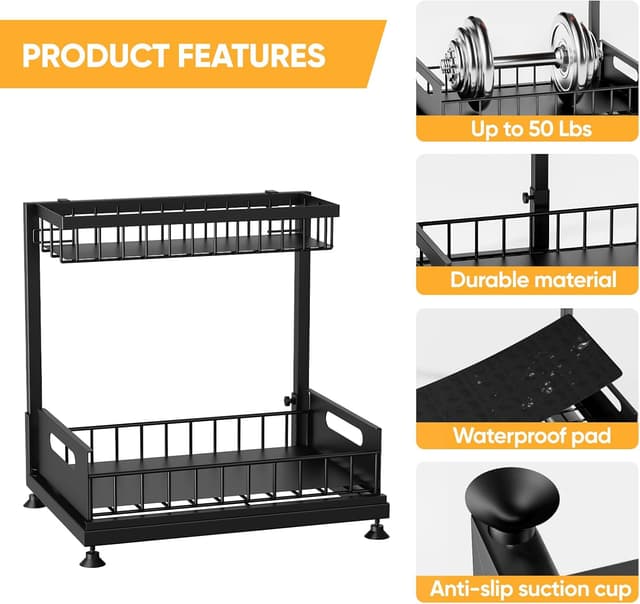 Thumbnail 6 de 2 Pack Under Sink Organizer ⚙