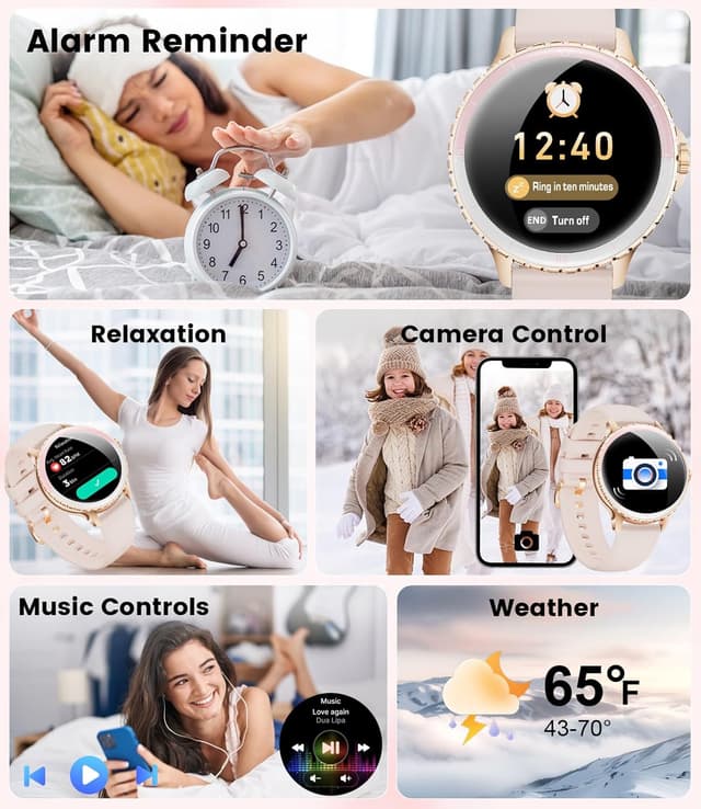 Thumbnail 6 de LIGE Smart Watch Women 1.27" HD fitness tracker
