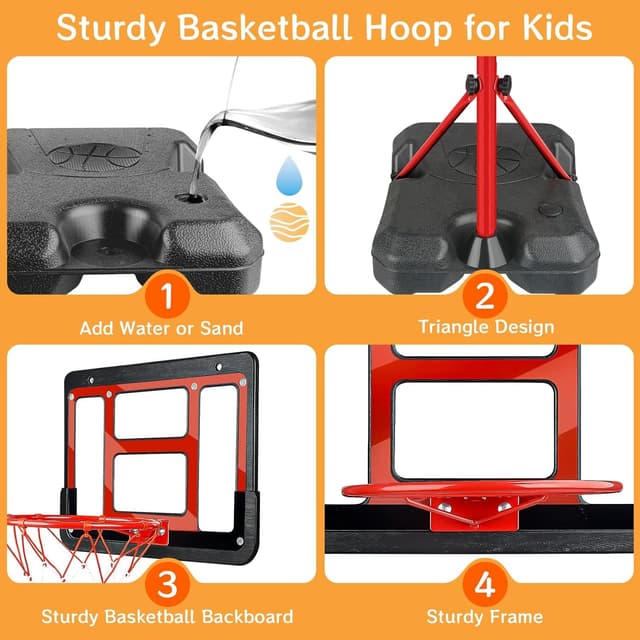 Detalle de ShyLizard Mini Basketball Hoop 6.2 ft
