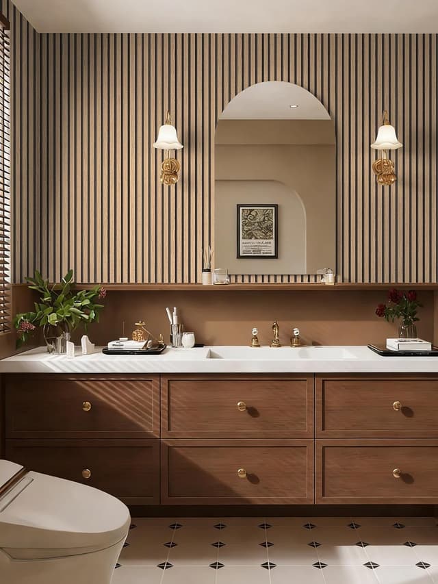 Thumbnail 2 de myforHD Papier peint autocollant bois 44x300 cm