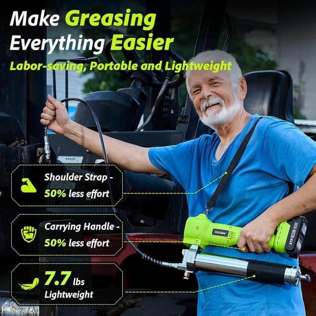 Thumbnail 4 de TaskStar Ingrassatore a Batteria 10000 PSI