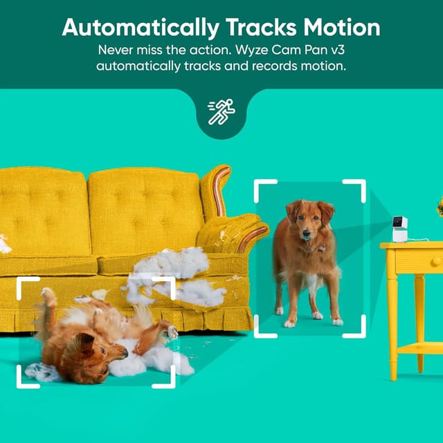 Detalle 2 de Wyze Cam Pan v3 (Indoor/Outdoor IP65) 1080p Pan/Tilt/Zoom Wi‑Fi Smart Security Camera