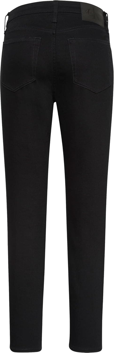 Detalle 2 de Calvin Klein women’s mid rise skinny classic black jeans (5-pocket)