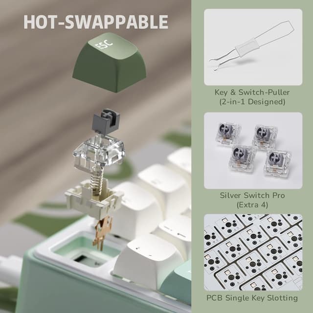 Thumbnail 4 de RK Royal Kludge R75 75% mechanical keyboard ⌨