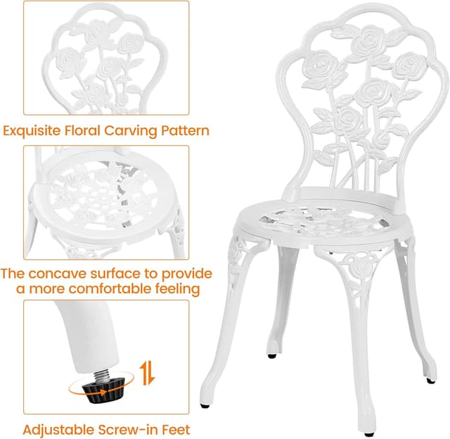 Thumbnail 4 de Yaheetech conjunto exterior blanco