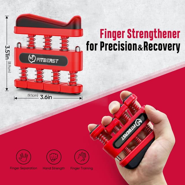 Detalle 2 de FitBeast Grip Strengthener Kit (6 Pack) with Adjustable Resistance & Built-in Force Gauge