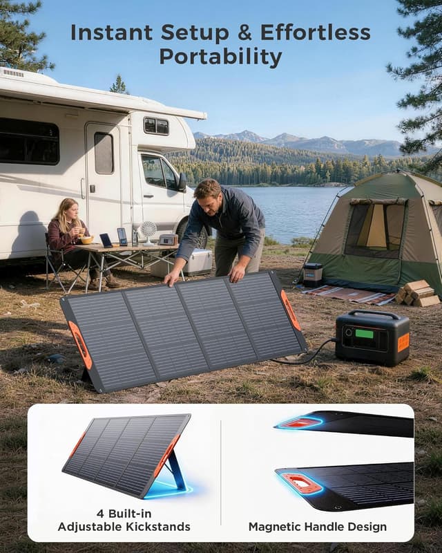 Thumbnail 6 de ZOUPW 200W Portable Solar Panel