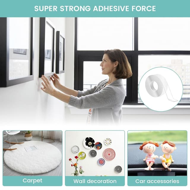 Thumbnail 5 de Double Sided Nano Tape 3.0m clear adhesive tape 🧻