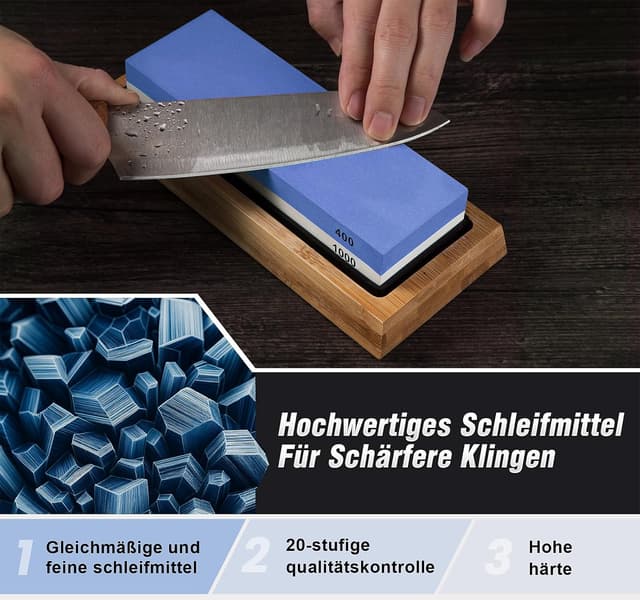 Detalle de S SATC Premium Schleifstein Set 400–8000 Körnung