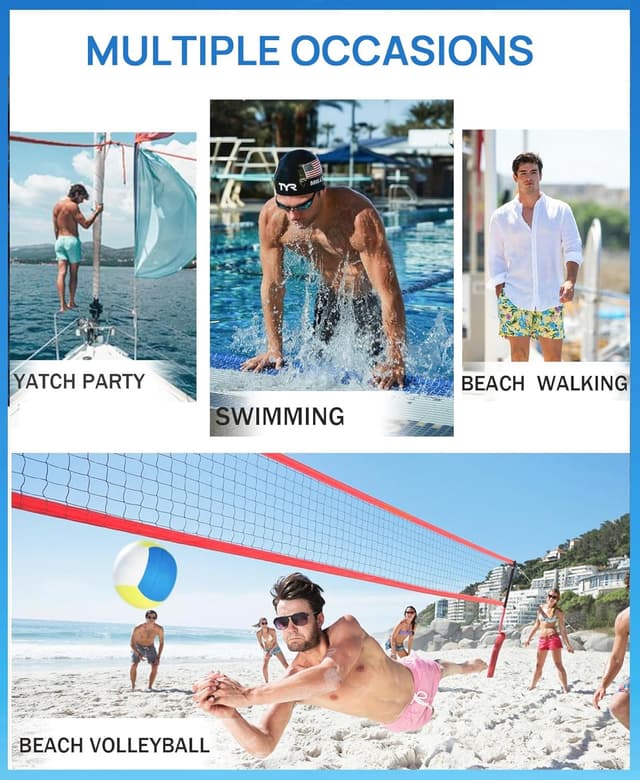 Detalle de APTRO Men’s Swim Trunks 9" Quick-Dry Bathing Suit (Big & Tall), UPF 50+