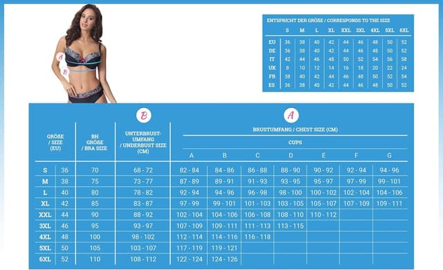 Detalle de Merry Style Top Bikini Donna 74RN24: reggiseno sportivo con coppe morbide e UPF 50+