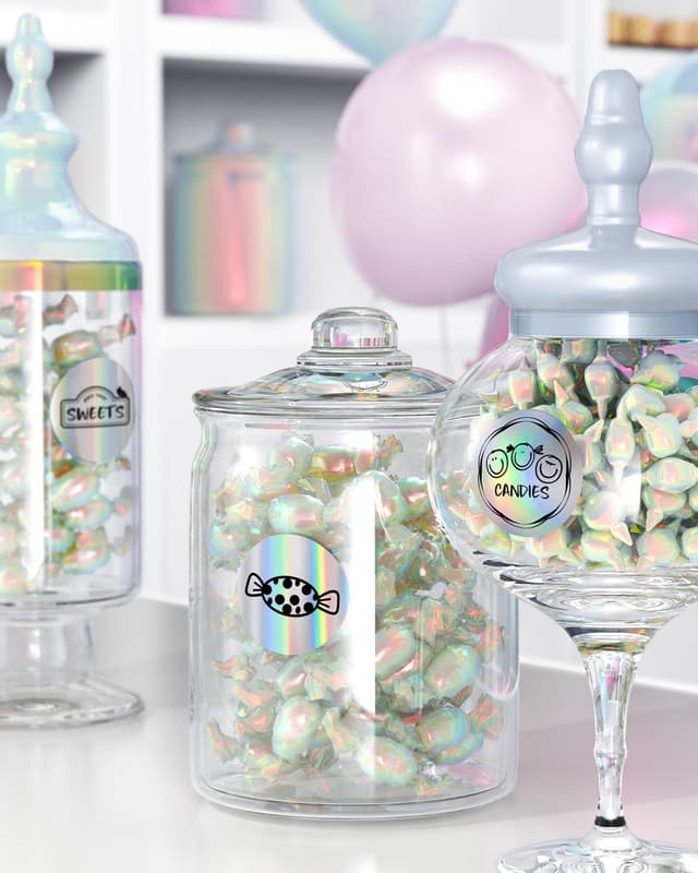 Detalle de MUNBYN holographic thermal labels 400