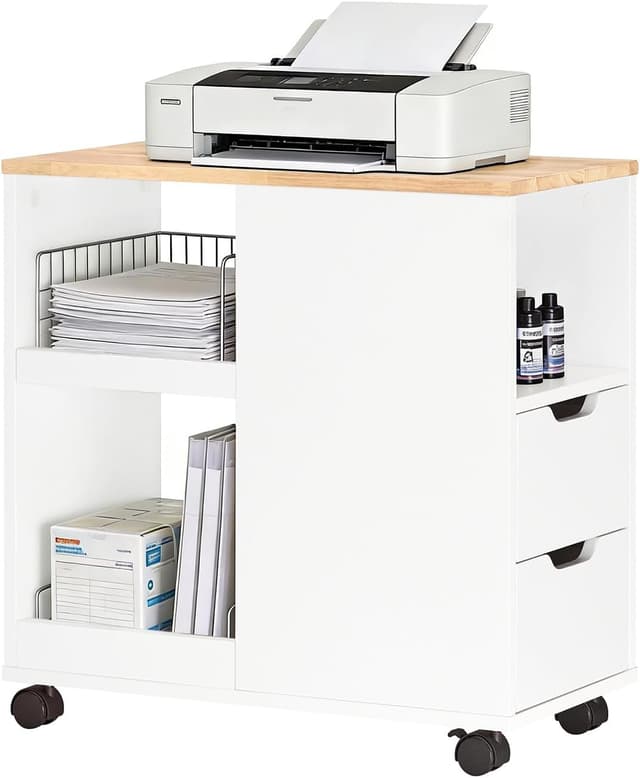 Detalle de SoBuy Meuble Imprimante Mobile avec roulettes
