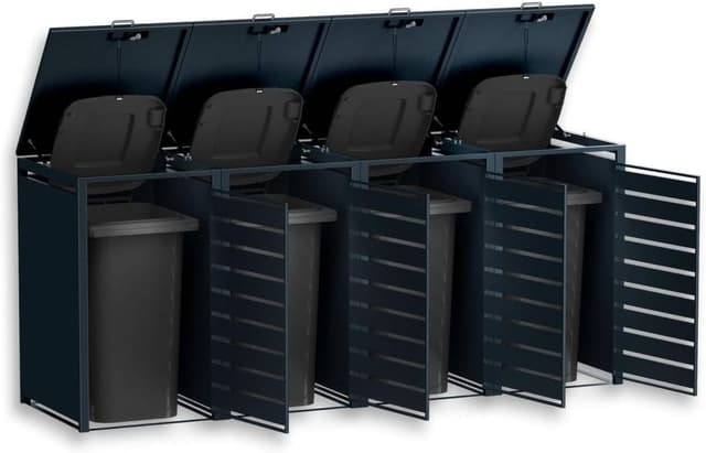 Detalle 1 de Metzler 4er Mülltonnenbox 240L, 240L