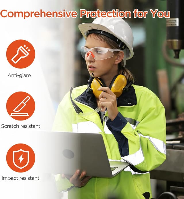 Thumbnail 1 de AiQInu Occhiali Protettivi da Lavoro 6 pezzi