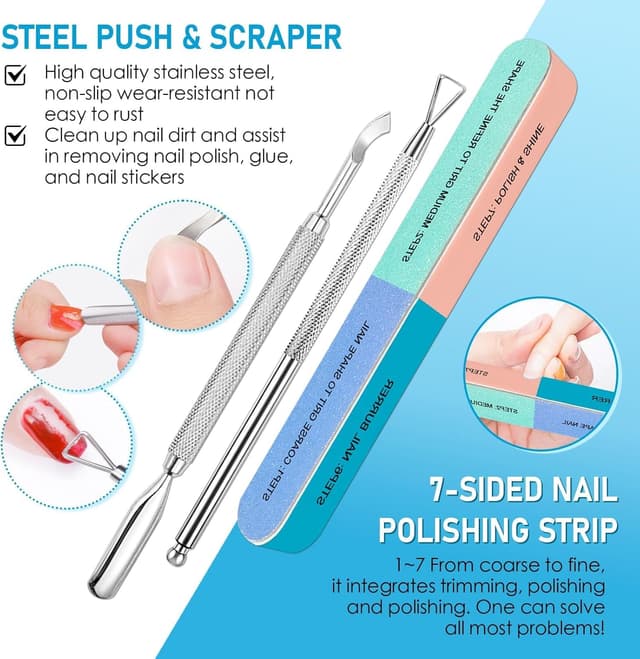 Detalle de 2 Piezas Removedor de Esmalte Gel 3 en 1