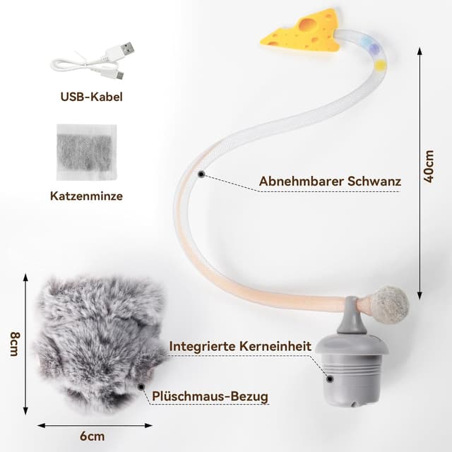 Thumbnail 6 de Migipaws Souris Ă©lectrique 3 h đ