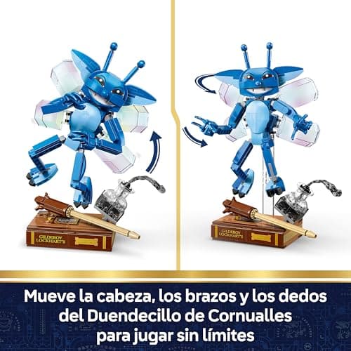 Detalle de LEGO Harry Potter 76461 Duendecillo de Cornualles (figura articulada con libro y varita de Gilderoy Lockhart)