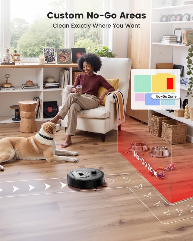 Thumbnail 6 de Lefant M330 Pro Robot Vacuum Cleaner with Mop (5000Pa) – dToF laser navigation, WiFi app & Alexa control