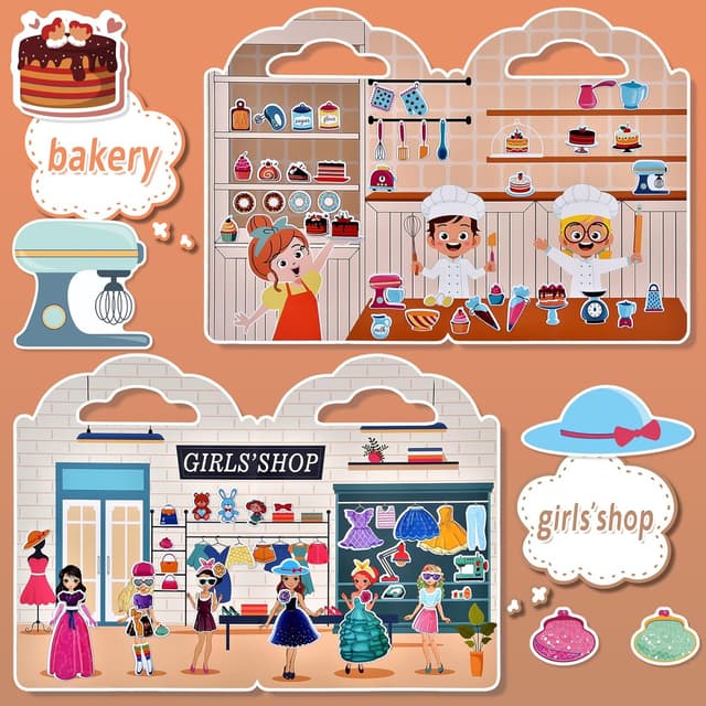 Thumbnail 5 de Cosomia 6 Set Puffy Sticker Books 260pcs