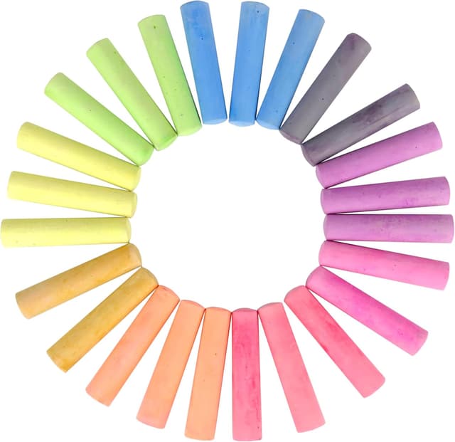 Detalle de Kid Made Modern Non-Toxic Sidewalk Chalk Bucket (24 Count) — Washable Colored Chalk for Kids’ Outdoor Play