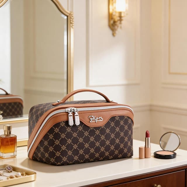 Detalle de BOYATU Travel Makeup Bag 3-piece set