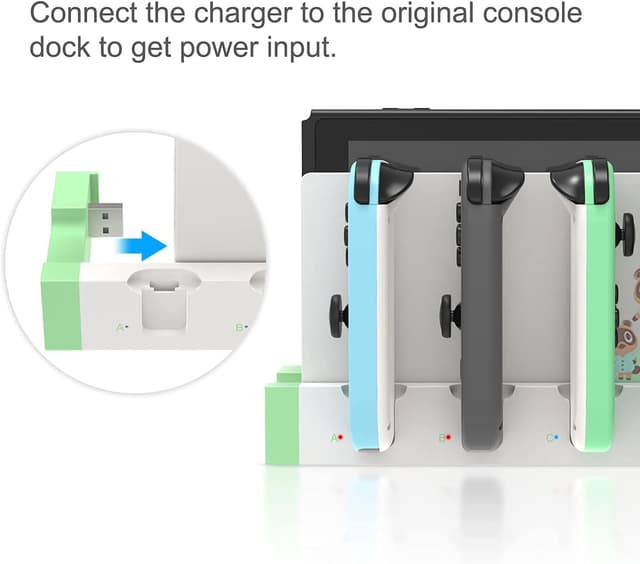 Detalle 2 de Ladestation für Switch Joy‑Con 7‑Fächer