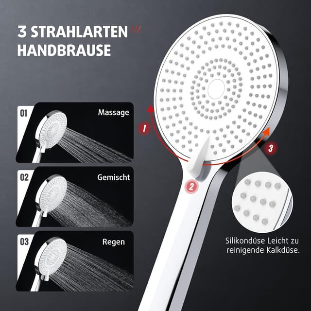 Thumbnail 4 de Rainsworth Duschsystem Regendusche 25 cm