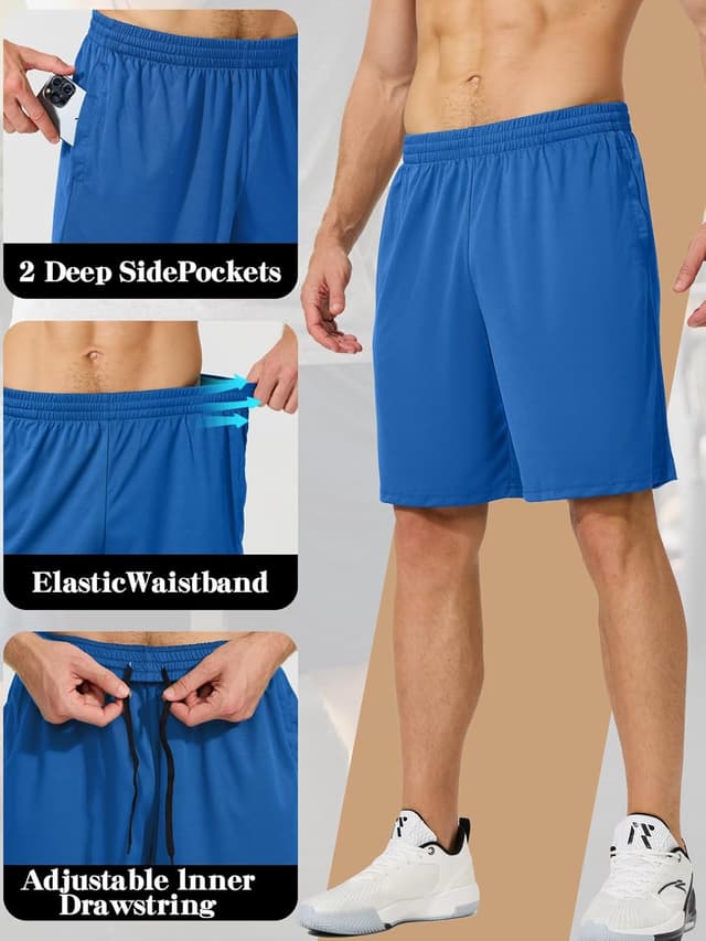 Thumbnail 2 de ZENGVEE Men's Sport Shorts 1/3 Pack