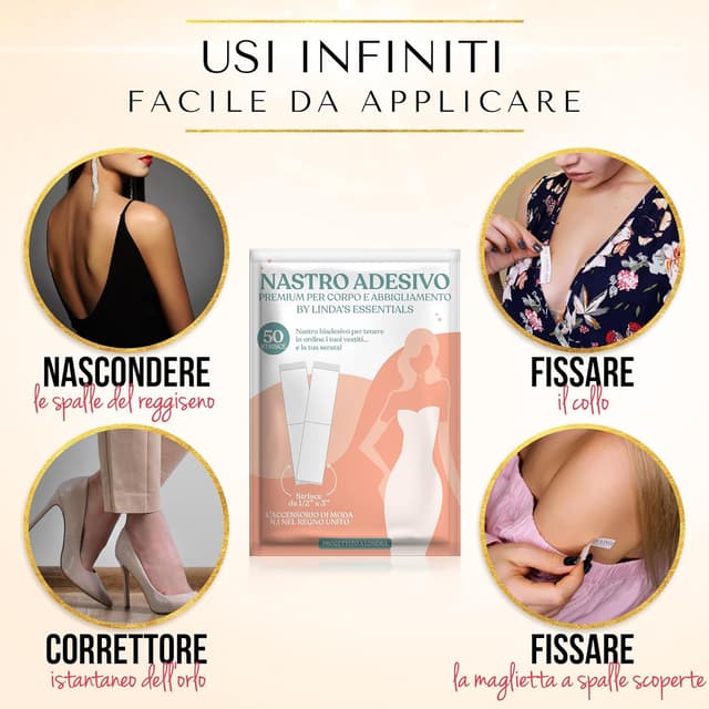 Thumbnail 4 de Linda's Essentials Fashion Tape nastro biadesivo per tessuti 🧷