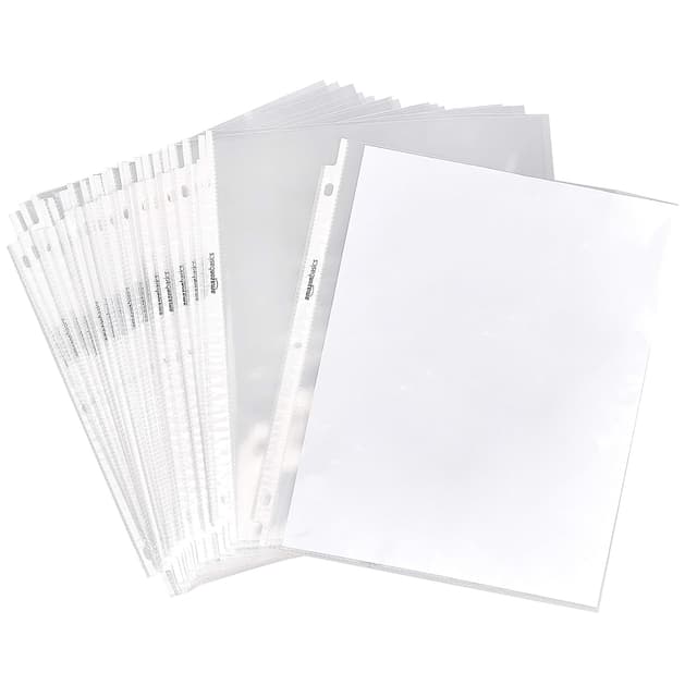 Detalle de Amazon Basics Sheet Protectors 500-Pack