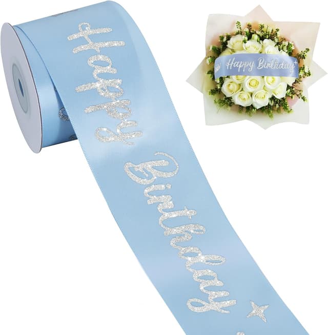 Thumbnail 6 de TONIFUL Happy Birthday Glitzerband 5,1 cm