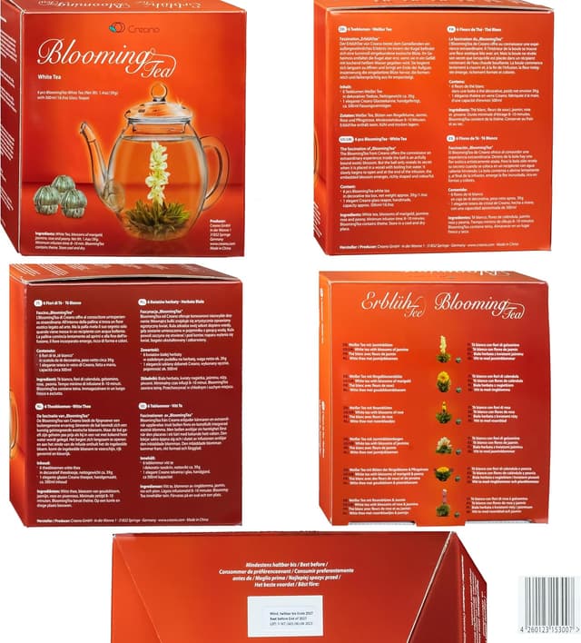 Detalle 2 de Creano - Set de Té Floreciente con Jarra de Cristal 🍵