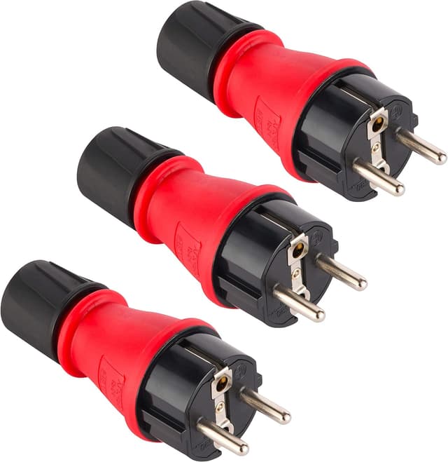 Detalle de Electraline 92389 Fiche mâle étanche bimatière