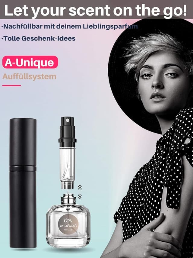 Detalle 2 de AsaNana Parfümzerstäuber 5 ml Schwarz