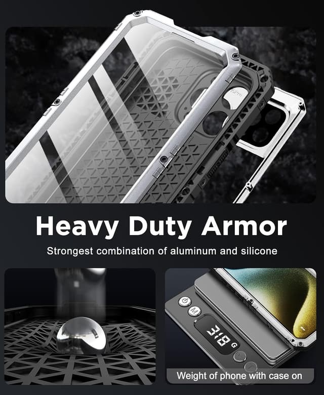 Detalle de Beeasy iPhone 15 Pro Max waterproof case 3m