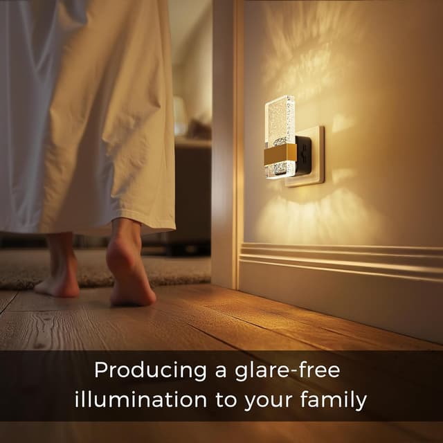 Detalle de LOHAS-LED Nachtlicht-Steckdose mit Dämmerungssensor (3000K warmweiß) – dimmbar 0–100 lm, 1 Stück